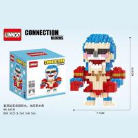 联高linkgo全套海贼索隆山治乔巴益智拼装串联积木玩具同学生礼物 68135佛兰奇