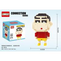 联高linkgo新品串联小颗粒积木复仇者动漫狗队星黛露kaws拼图玩具 68236小新