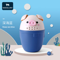 宝宝洗头杯花洒水勺婴儿洗澡水瓢水舀浴勺洗头杯儿童加厚沐浴塑料 深海蓝