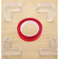 透明L型直角防撞条墙贴窗台茶几护角桌椅硅胶包边家用儿童防碰磕 L型护角4个(送无痕胶) 1米(拍几份就是几米)