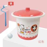 儿童坐便器塑料尿桶男女宝宝尿盆婴幼儿便盆尿壶加厚防摔小孩痰盂 红色(送刷子)