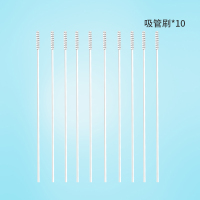 吸管清洁刷奶瓶刷儿童婴儿吸管刷 吸管杯水壶导管清洗奶瓶的刷子 10根塑料吸管刷