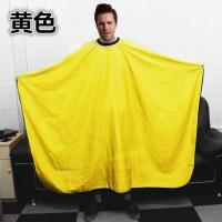 加大专业款围布发廊理发围裙美发客袍成人剪发防静电理发衣不沾发 黄色