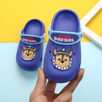汪汪队拖鞋儿童凉鞋女2021新款时尚男童中小童宝宝软底沙滩洞洞鞋 汪汪队2020深蓝色阿奇 内长14cm 140码
