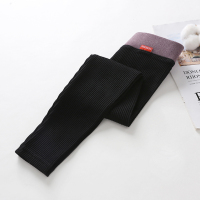 女童打底裤加绒加厚春秋洋气外穿女宝宝薄款儿童纯棉裤一体绒童裤 黑色(纯棉 90码可开档.建议80-87CM