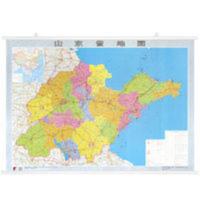 [精装版]2021全新版 山东省地图挂图 约1.1*0.8米 双面覆膜防水 [精装版]2021全新版 山东省地图挂图 约