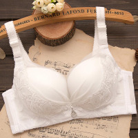 夏季薄款白色内衣女无钢圈聚拢小胸薄厚款文胸少女士胸罩四排扣 白色108薄款 75A