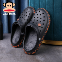 洞洞鞋女凉鞋厚底外穿防滑家居男家用凉拖鞋情侣海边沙滩鞋 黑色(73785) 230(适合35-36码)