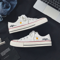 帆布鞋男高帮鞋子男潮鞋韩版潮流休闲板鞋2021年新款夏季百搭布鞋 M33白色（低帮） 39