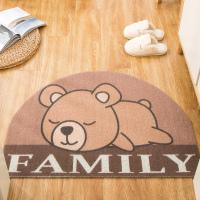 丝圈门垫入户门地垫脚踏垫进门脚垫客厅门口防滑垫家用进户门垫子 丝圈 小熊 40x60cm