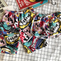 亲子装裤子沙滩裤短裤一家三口四口海边宽松速干沙滩裤母女父子装 冲浪 短裤 宝贝M 适合25-35斤