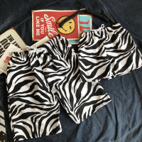 亲子装裤子沙滩裤短裤一家三口装套装海边宽松速干沙滩裤母女父子 条纹斑马 斑马短裤 宝贝M 适合25-35斤