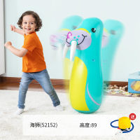 不倒翁玩具宝宝健身大号小孩拳击儿童锻炼充气益智玩具 海豹新[收藏送脚泵]