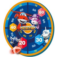 儿童玩具球飞镖盘粘粘球男孩女孩亲子互动超级飞侠玩具 超级飞侠儿童粘靶球(6个小球+1靶)