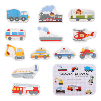 儿童益智积木平图配对拼图男孩女孩宝宝入门级1-2-3岁幼园儿小孩 交通(初级)