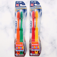 牙刷成人物理磨尖磨砂软毛细丝毛牙刷10支家庭装特价 761方柄中软毛5卡10支 拍下减送牙膏