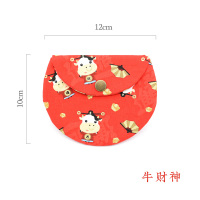 零钱收纳袋女小简约布艺可爱迷你硬币包女士包日式和风手拿包文艺 牛财神