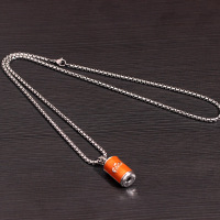 欧美时尚可乐易拉罐吊坠男士个性土酷嘻哈配饰长款潮牌情侣女项链 芬达