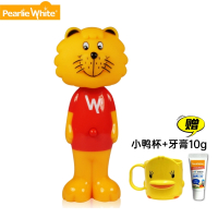 新加坡白丽洁儿童牙刷 宝宝软毛训练牙刷2-3-6-12岁 狮子 送牙杯+牙膏10g