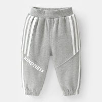 男童运动裤长裤子秋装春秋款儿童童装宝宝1岁3小童休闲潮婴儿秋季 AU规格11 U12545浅灰色 90cm