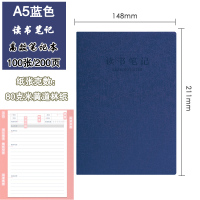 读书笔记本阅读摘录初中高中大学生用摘记语文积累本读后感记录本好词好句摘抄本采蜜集日积月累作文素材加厚 A5-读书笔记(蓝