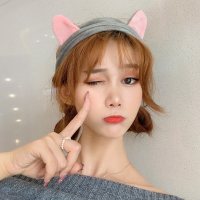 发箍洗脸用发带女防滑压发头箍简约网红韩国可爱头饰敷面膜束发带 景甜同款灰 薄