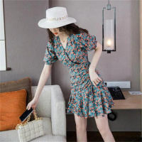 夏装碎花连衣裙2021年新款小个子设计初恋裙ins国潮超仙显瘦裙子 花色 S