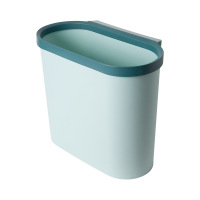 厨房垃圾桶橱柜门悬挂式蔬菜果皮分类垃圾篓家用卫生间壁挂垃圾筒 浅蓝