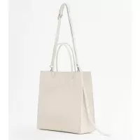 包包女2021新款夏韩国小众设计品牌大容量托特包手提单肩斜挎方包 白色