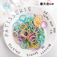 拇指宝宝扎小啾啾发圈不伤发婴幼儿扎头小号皮筋女童头饰头绳发饰 春天色4#