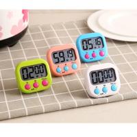 厨房定时器计时器提醒器大声中小学生倒计时器电子闹钟秒表可爱钟 颜色随机[不送电池]