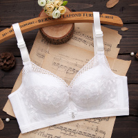 白色内衣女士薄款无钢圈聚拢收副乳透气文胸性感美背夏季胸罩上托 315白色 34=75A