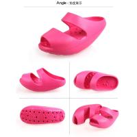 负跟鞋女产后日本拖鞋外穿摇摇鞋家居按摩美腿鞋夏网红瘦瘦鞋提臀 玫红按摩款 特价款 均码（36-38脚穿）