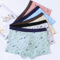 青少年内裤男发育期夏季平角初中高中学生大童13周岁以上男孩四角 989-飞机款 3条装 XL码 建议85-105斤