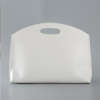 新款女包手提包时尚笔记本包电脑包OL气质通勤包文件包女式公文包 白色 小号