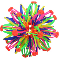 儿童魔术户外花球抛接球百变开花收缩球男女孩宝宝大号玩具 多彩色