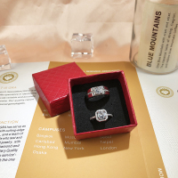 结婚对戒真钻戒一对假婚戒婚礼仪式现场用替代道具女戒指情侣款 奢华对戒（送小纸盒） 无盒子要求选择
