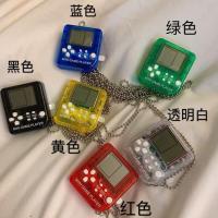 情侣俄罗斯复古游戏机项链 经典FC怀旧掌上街机 ins潮牌复古项链 黑色