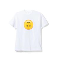 assc 19春夏最新款梅花 樱花 联名纯棉短袖学生情侣夏装tee 白色 笑脸 S