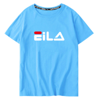 胖童装夏季男童短袖T恤薄中大童男孩奥戴尔透气加肥运动上衣短T潮 天蓝色 140cm(140码:适合135-145身高,6