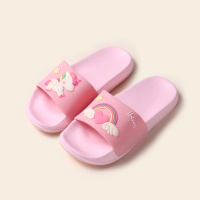 儿童拖鞋女夏可爱小公主室内软底女童家居亲子凉拖鞋防滑宝宝拖鞋 粉色 内长15cm