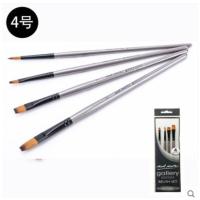 丙烯画笔手绘勾线笔尼龙毛水彩水粉油画细毛笔绘画颜料描线画笔套装国画工笔描边笔美术学生笔刷 4号