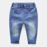 男童牛仔裤长裤子春秋款秋装童装1岁小童3儿童宝宝婴儿秋季 AU8031 90cm