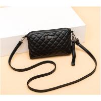 中年妈妈包包女2021新款买菜包中老年女士零钱手机单肩斜挎包小包 黑色 小羊皮质感 送运费险