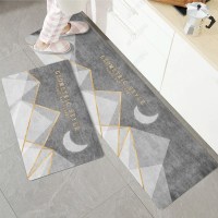 厨房地垫可洗防滑防油吸水吸油门垫卧室家用浴室卫生间厕所脚垫子 日月星辰 50*80厘米