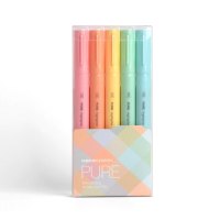 书源马卡龙色荧光笔套装记号彩色粗划重点大容量荧光淡色标记笔学生用小清新手账文具记号做笔记彩色的笔 马卡龙荧光笔套装(5支