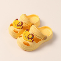 儿童凉鞋男童鞋子软底防滑小童宝宝沙滩鞋婴幼儿卡通儿童凉拖鞋女 黄色香蕉狮 内长13.5cm 130适合约12-18个月