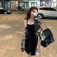 吊带连衣裙2021新款辣妹穿搭法式气质小个子黑色包臀短裙子女夏季 黑色吊带裙 S