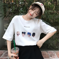 短袖t恤女2021新款夏季宽松韩版ins半袖设计感小众chic港味上衣服 白色 M
