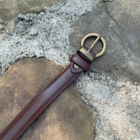 夏季皮带女士ins风牛仔裤腰带装饰百搭裤带时尚黑色潮2021年新款 咖色